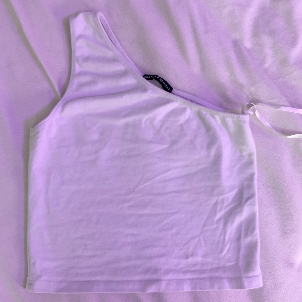 Brandy Melville one sleeve top